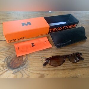 New Meller Binti Maroon Brown Sunglasses NWB